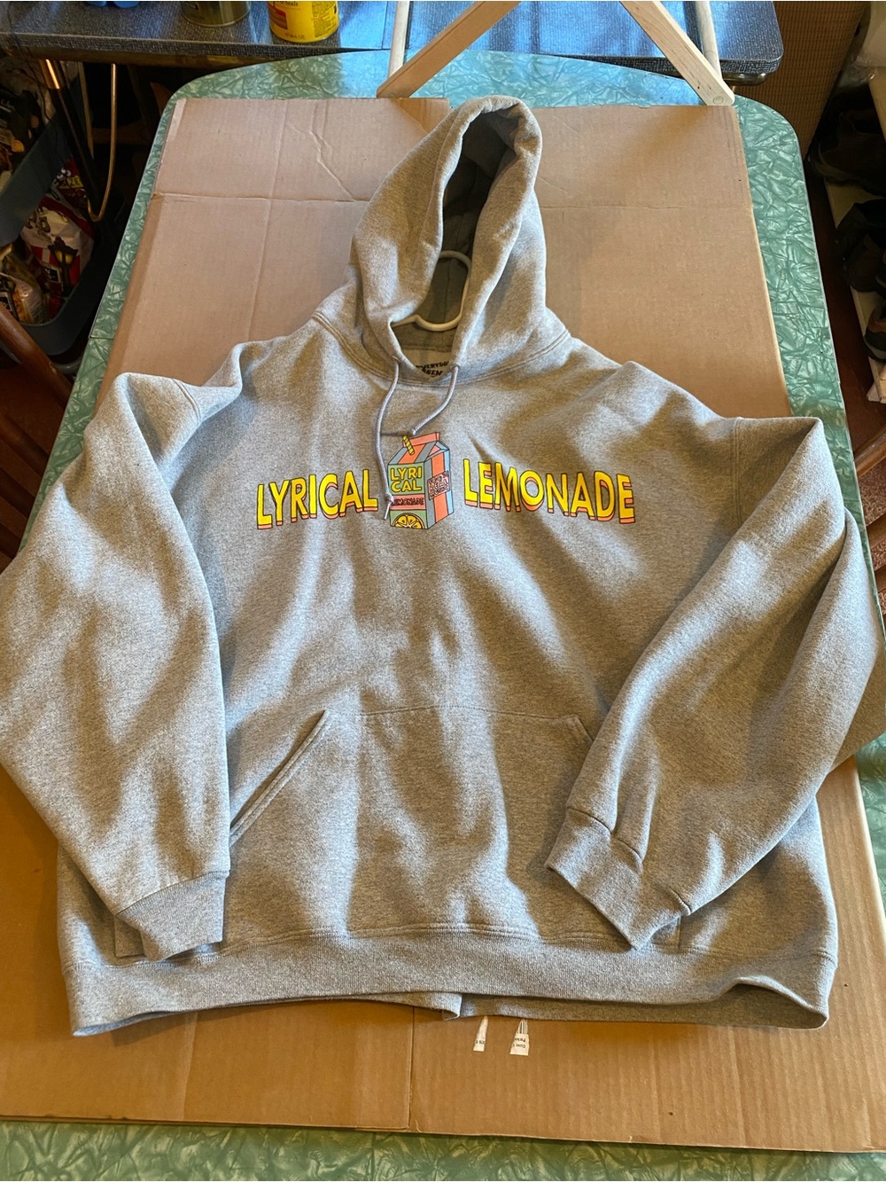 Nice Light Grey Men’s 2XL Lyrical Lemonade Everyday Essentials Pullover Hoodie